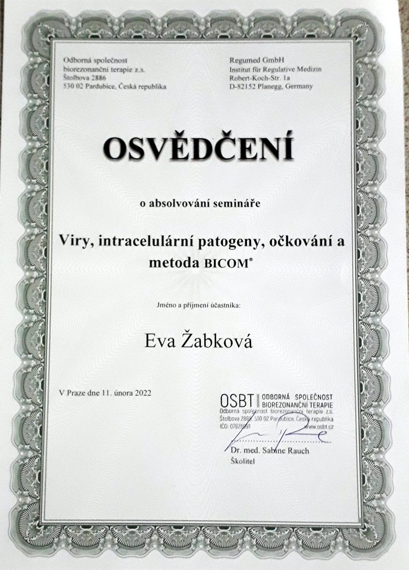 certifikát